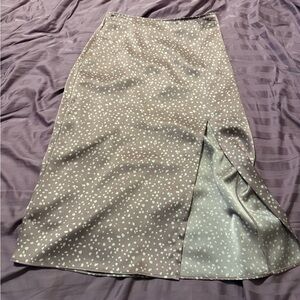 Abercrombie & Fitch lilac Polka Dot Midi Skirt